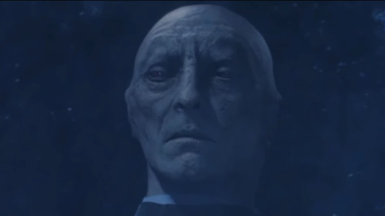 Voldemort's face on Quirrell's head