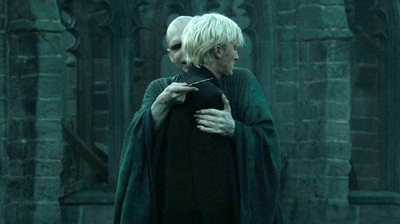 Voldemort hugging Draco Malfoy