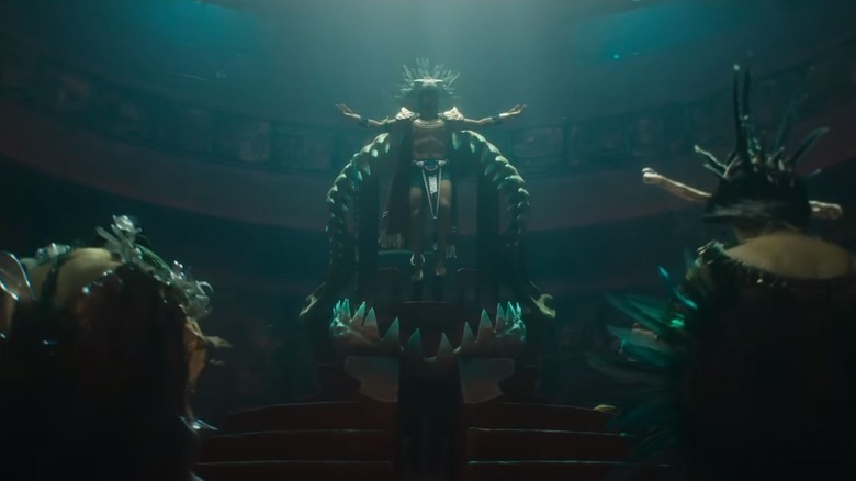 Namor descending on his throne