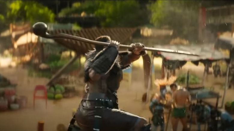 M'Baku attacking Namor