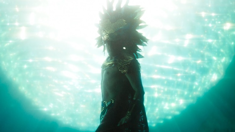 Tenoch Huerta as Namor underwater in Wakanda Forever