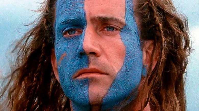 Mel Gibson blue face paint