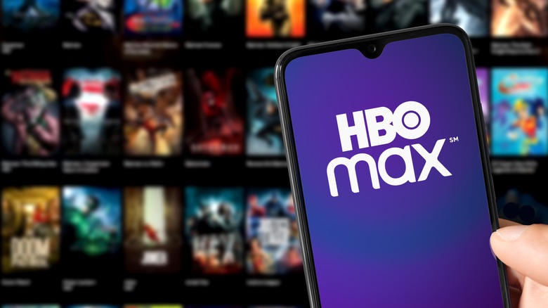 HBO Max app on smartphone