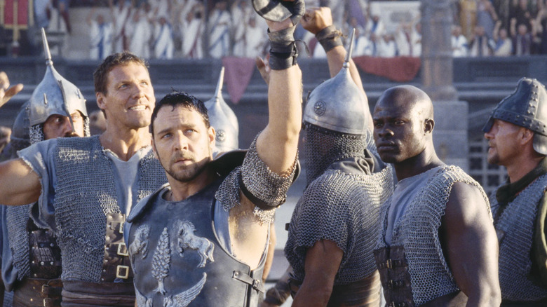 Maximus with fellow gladiators