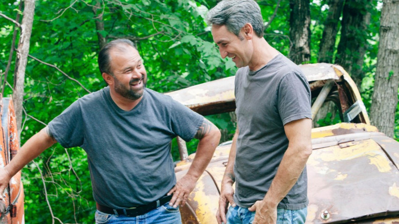 Frank and Mike laughing