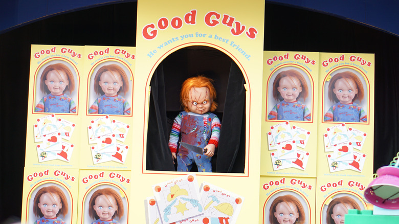 Chucky stands in Good Guy display