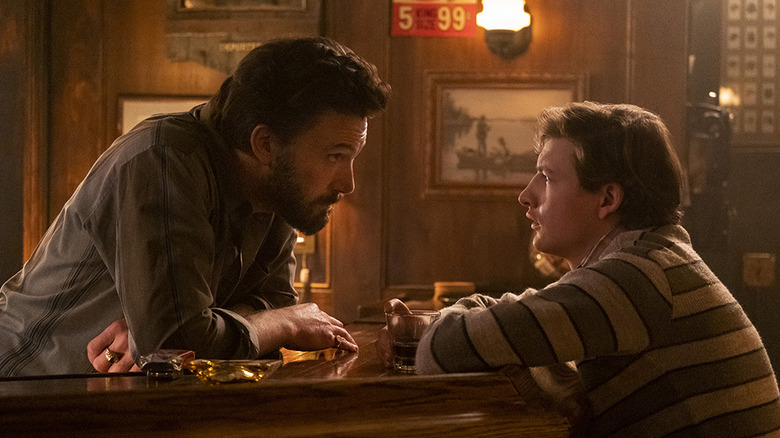 Ben Affleck and Tye Sheridan in The Tender Bar