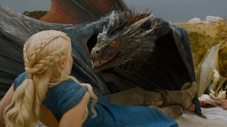 Drogon snaps at Daenerys