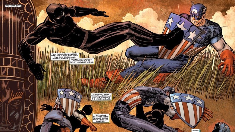 Captain America and Azzuri fight