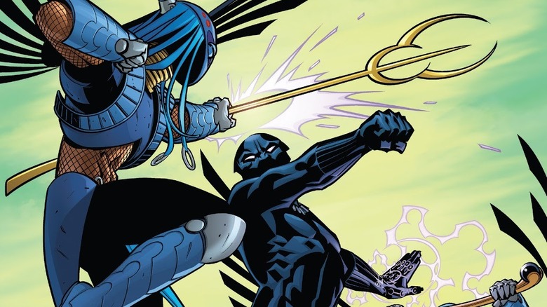 Black Panther fights Midnight Angels