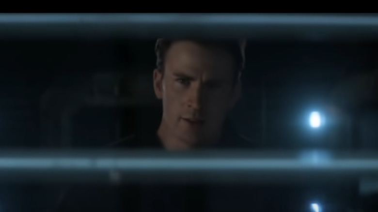 Steve Rogers viewed behind bars