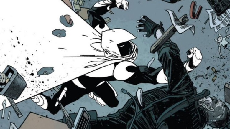 Moon Knight punches goon