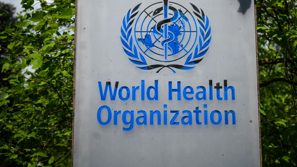 Sign for the World Health Organization