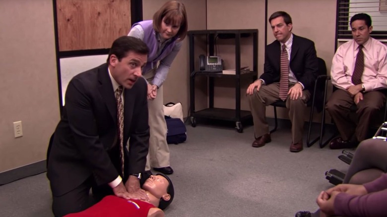 The Office CPR scene