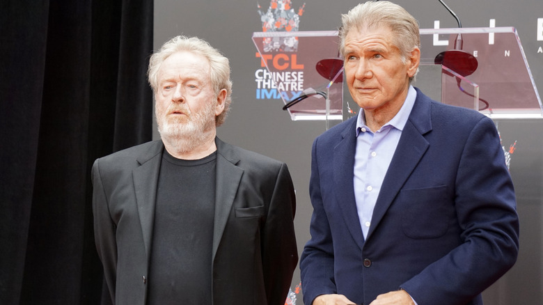 Ridley Scott with Harrison Ford