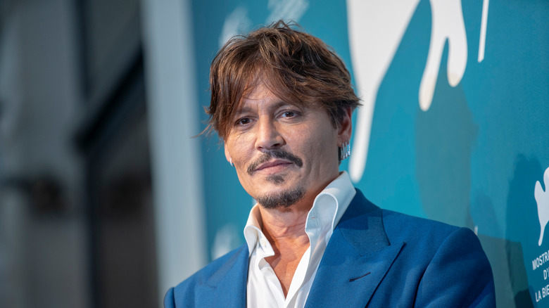 Johnny Depp attends the 2019 Venice Film Festival