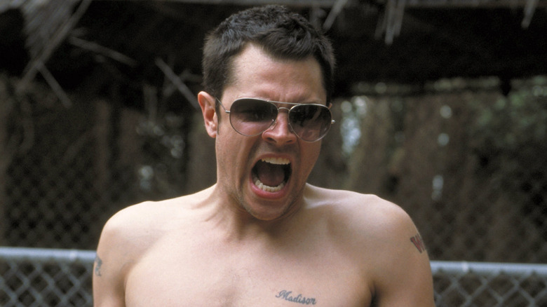 Johnny Knoxville screaming