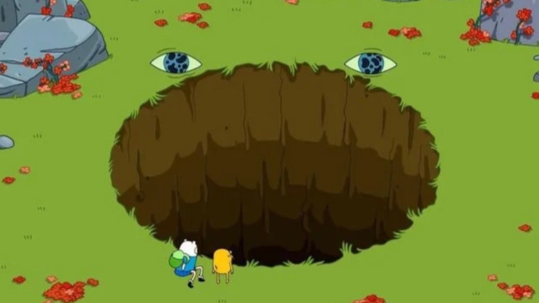 Finn and Jake with the Music Hole