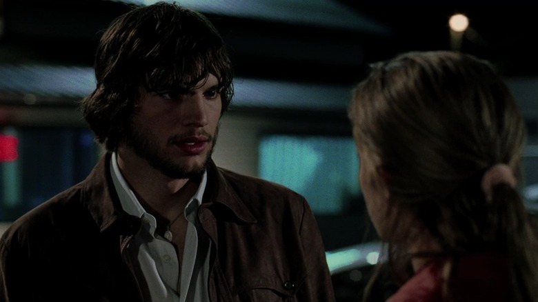 Evan confronts Kayleigh outside her house at night in "The Butterfly Effect" (2004)