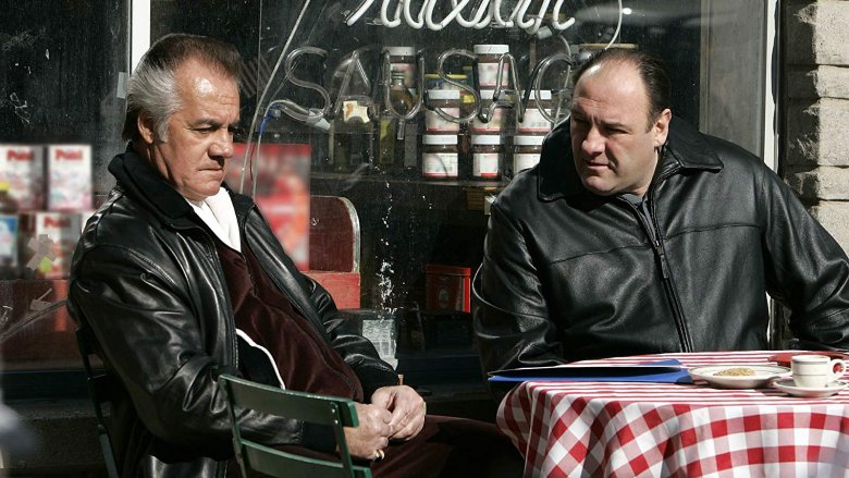 Tony Sirico and James Gandolfini in The Sopranos