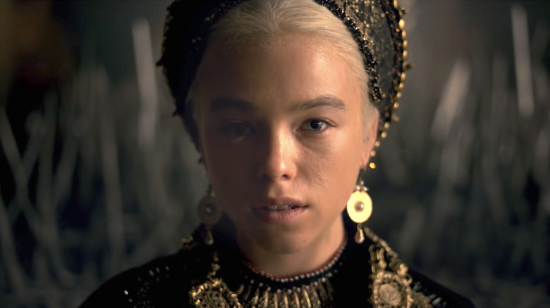 Rhaenyra Targaryen stoic in Game of Thrones