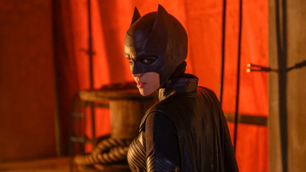 Ruby Rose as Kate Kane in Batwoman suit and cape