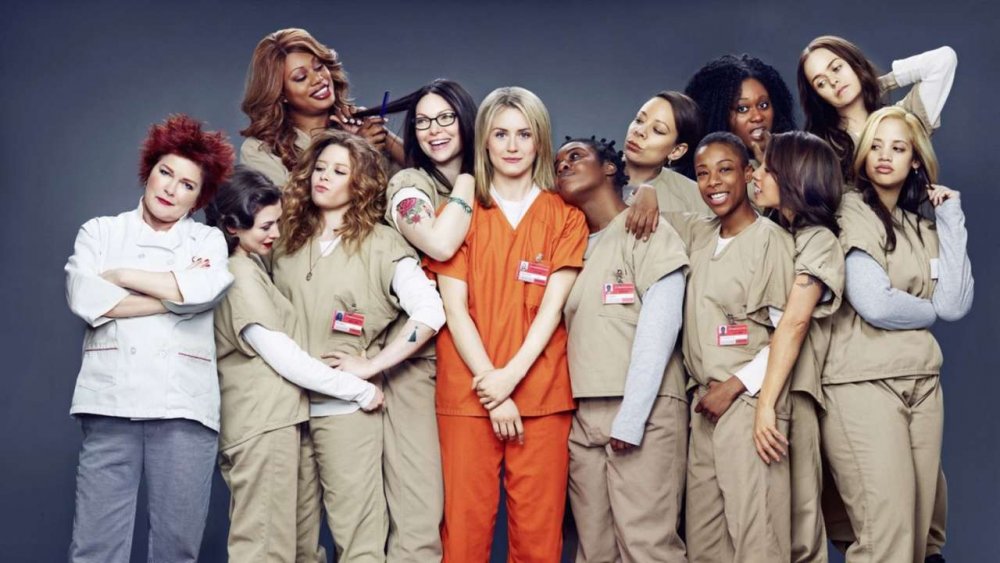 The cast of Orange is the New Black in a promo photo