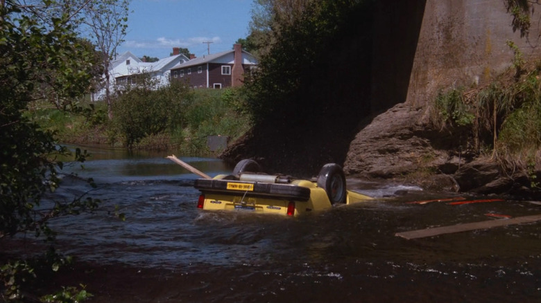 Maitlands' car floating in river