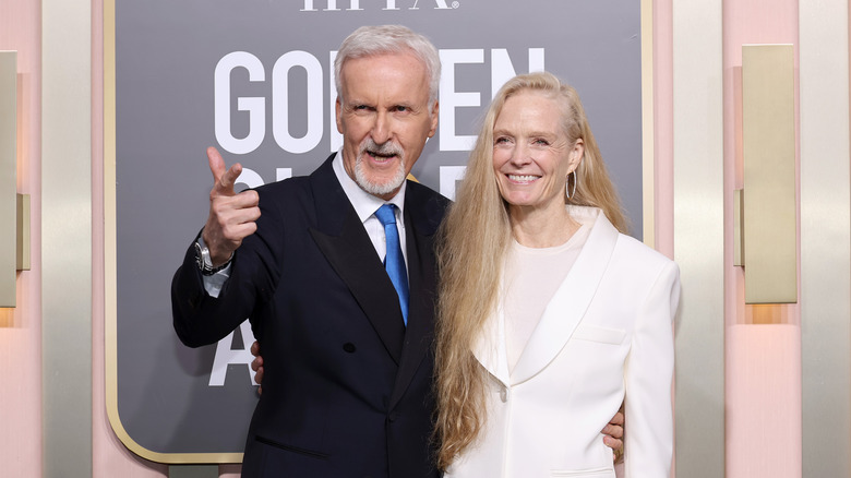 James Cameron and Suzy Amis