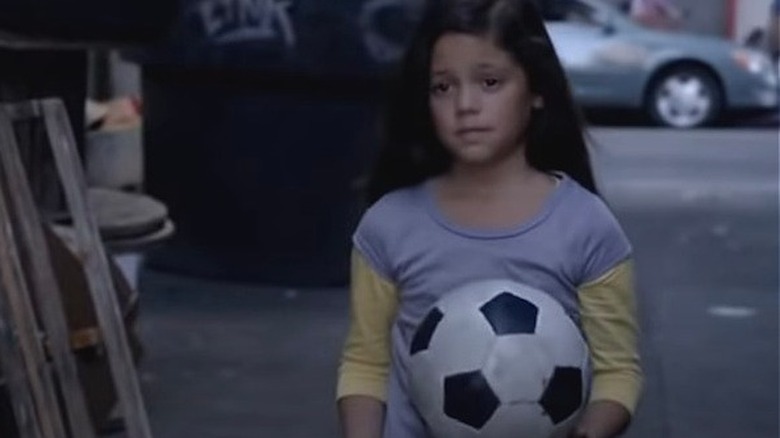 Aimee holding soccer ball