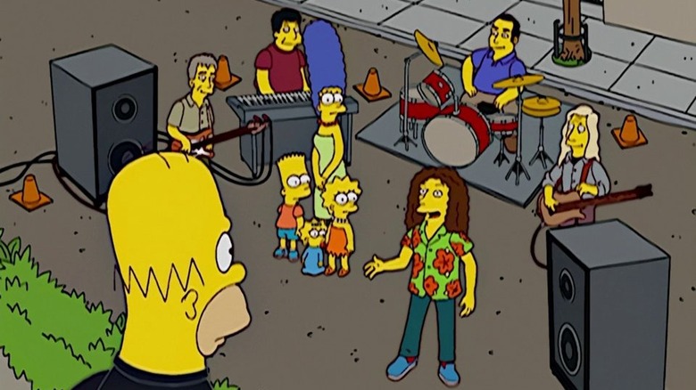 Homer looks at Weird Al