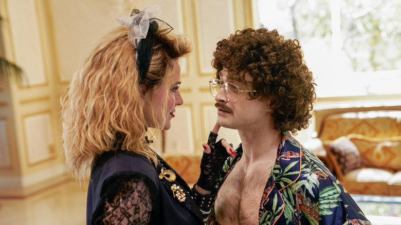 Evan Rachel Wood and Daniel Radcliffe in "Weird: The Al Yankovic Story"