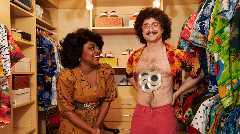 Quinta Brunson and Daniel Radcliffe in "Weird: The Al Yankovic Story"