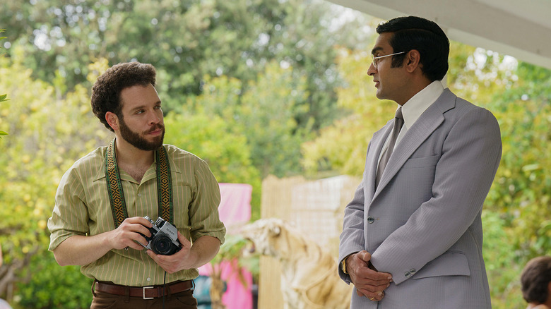 Steve Banerjee talking to photographer