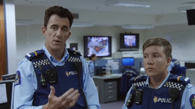 Officers Minogue and O'Leary talking heads