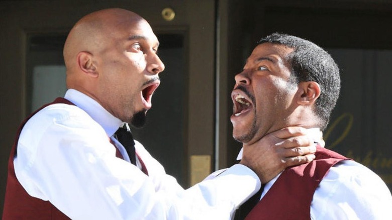 Key choking Peele in sketch