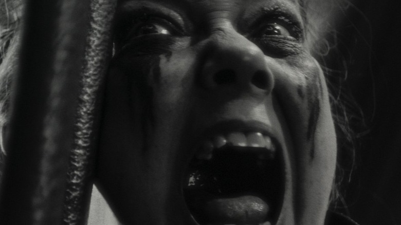 Harriet Sansom Harris screaming in Werewolf by Night