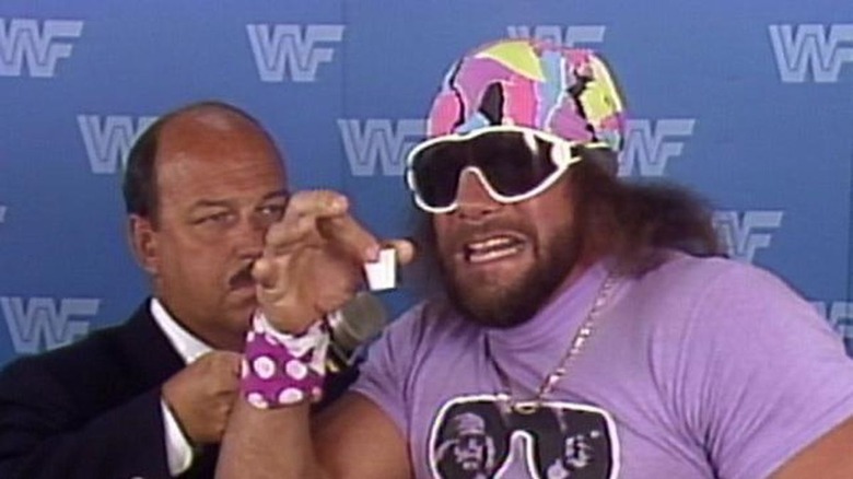 Gene Okerlund interviews Randy Savage