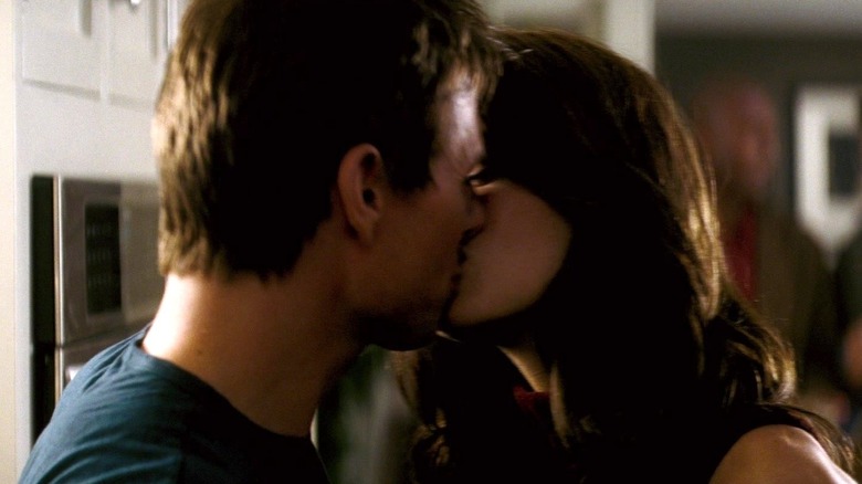 Julia Meade kissing Ethan Hunt