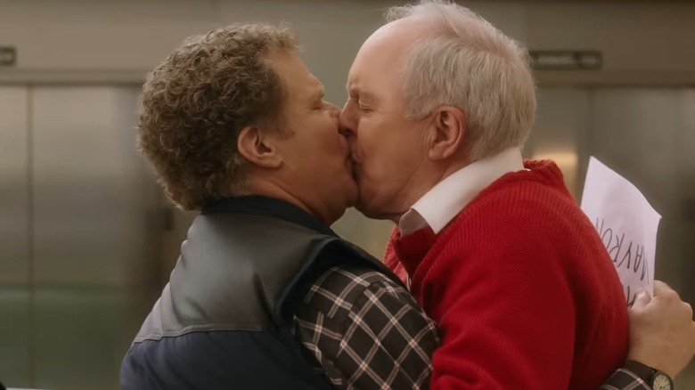 Brad and Don kissing