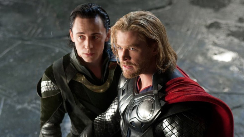 Thor and Loki reacting