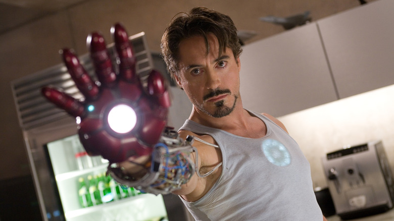 Tony wields a laser glove