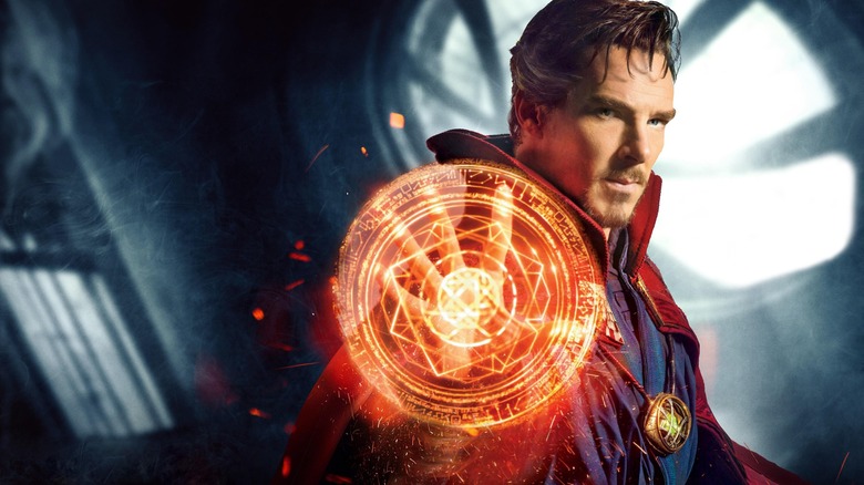 Doctor Strange wields magic hand