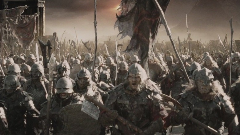 Army of Orcs marching