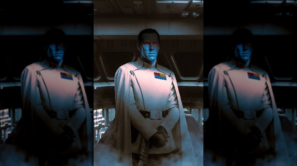 Benedict Cumberbatch as Grand Admiral Thrawn in fan art from ApexForm