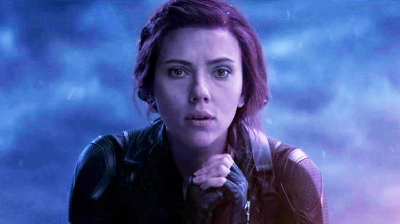 Natasha Romanoff sits in preparation before her death.