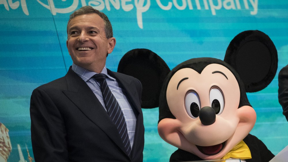 Bob Iger and Mickey Mouse