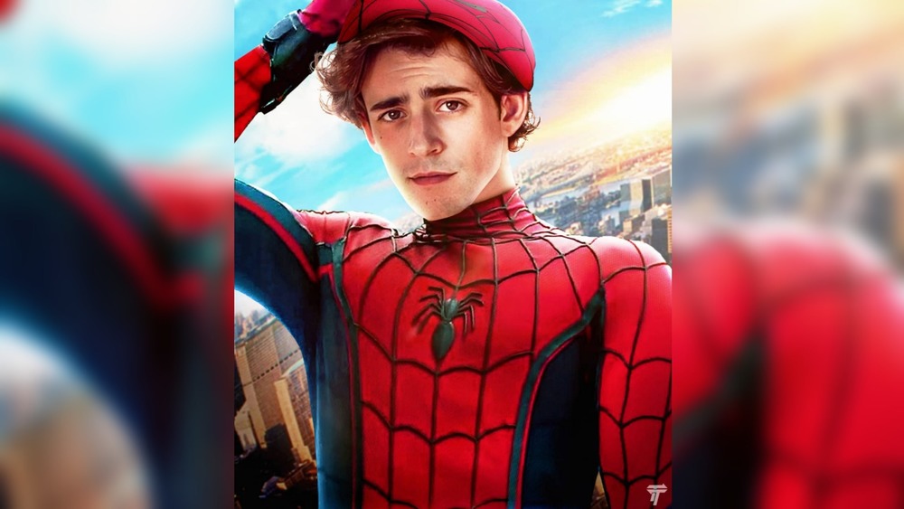 Fan art of Charlie Rowe as Spider-Man