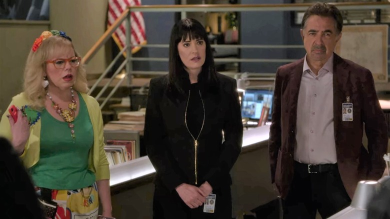 Garcia, Prentiss, and Rossi in squad room