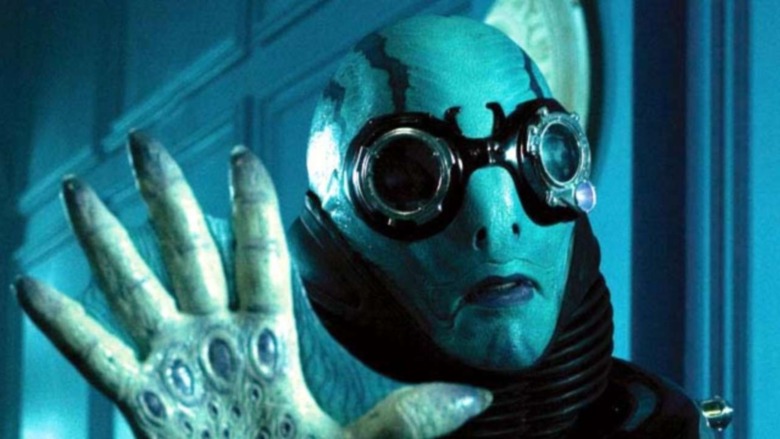 Abe Sapien raising hand